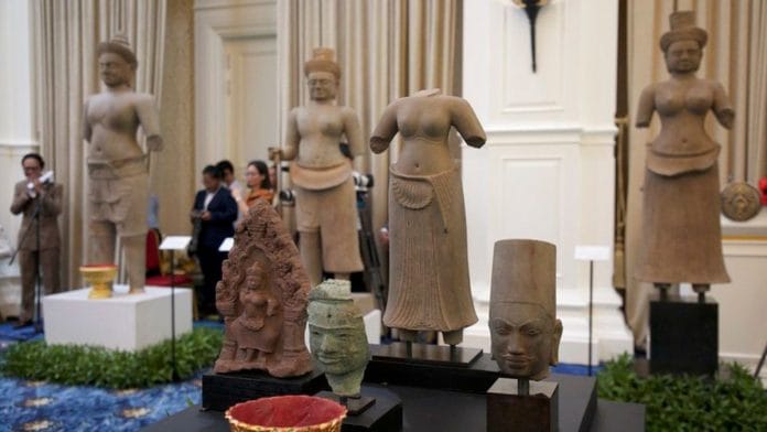 Sculptures returned to Cambodia | X/@USEmbPhnomPenh