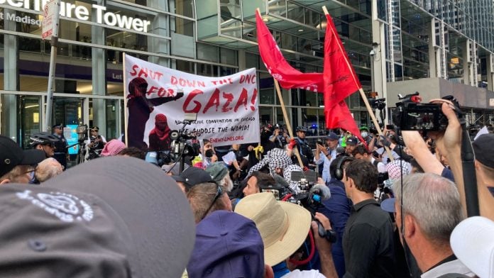 Pro-Palestine demonstration in Chicago, Tuesday | Keshav Padmanabhan | ThePrint