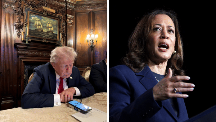 Republican presidential nominee and former U.S. President Donald Trump and U.S. Vice President Kamala Harris | File Photos | Reuters/Kevin Lamarque/File Photo and Margo Martin via X/via Reuters