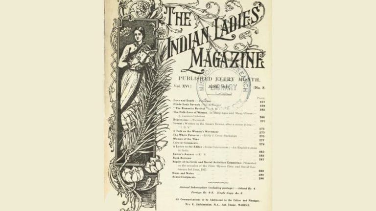 A bold Tamil woman edited anti-British women’s magazine. History isn’t just Gandhi-Nehru