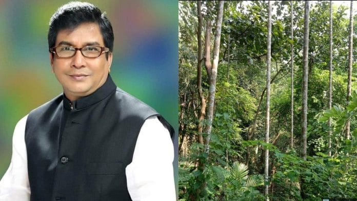 File photo of Ishaque Ali Khan Panna (L) & the site where his body was found (R) | Facebook, special arrangement