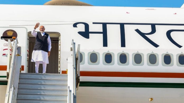Prime Minister Narendra Modi arrives in Warsaw, Poland on Wednesday | PTI Photo