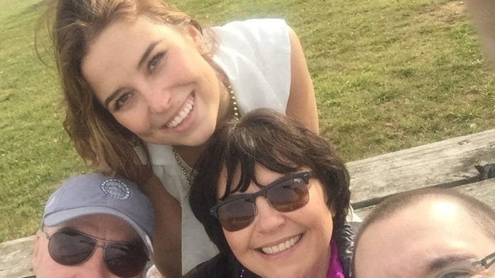 File photo of Ksenia Karelina with her former in-laws in Maryland, US/Eleonora Srebroski /Handout via REUTERS