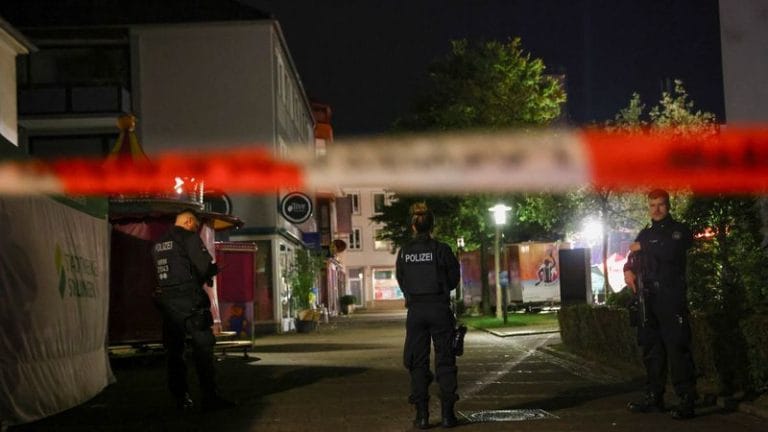 Three stabbed to death at festival in German town, attacker still at large