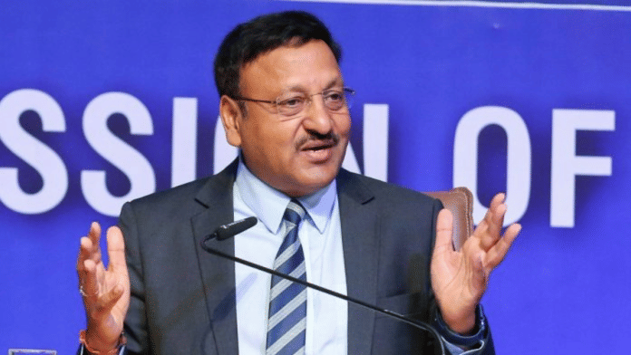 File photo of India's Chief Election Commissioner Rajiv Kumar | ANI