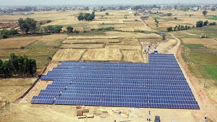 Representational image of a 500 KW solar power plant at Palli | ANI file photo