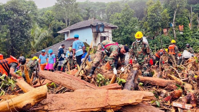 Air Force and the National Disaster Response Force conduct rescue and relief operations in landslide-affected Attamala, Mundakai and Churalmala areas, in Wayanad | File Photo | ANI