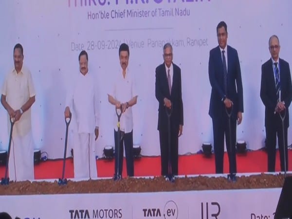 Tamil Nadu CM MK Stalin lays foundation stone for Tata Motors' new plant in Panapakkam SIPCOT