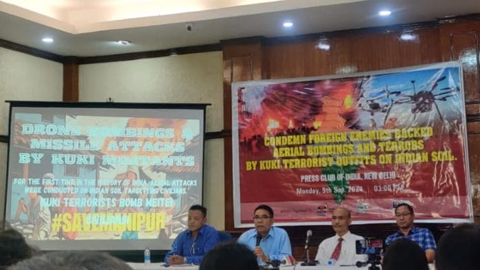 Monday's press conference was held jointly by Delhi Manipuri Society, Meitei Heritage Society & Ningol United Progressive Initiative | Mrinalini Dhyani | ThePrint