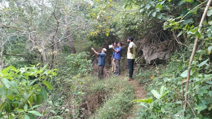 Representational Image | Roy Bopanna along with other environmentalists inspecting loss of tree cover in Kodagu | Photo: Anisha Reddy