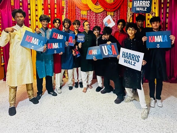 US: Over 200 South Asians attend Dandia event, offer support for Kamala Harris ahead of polls