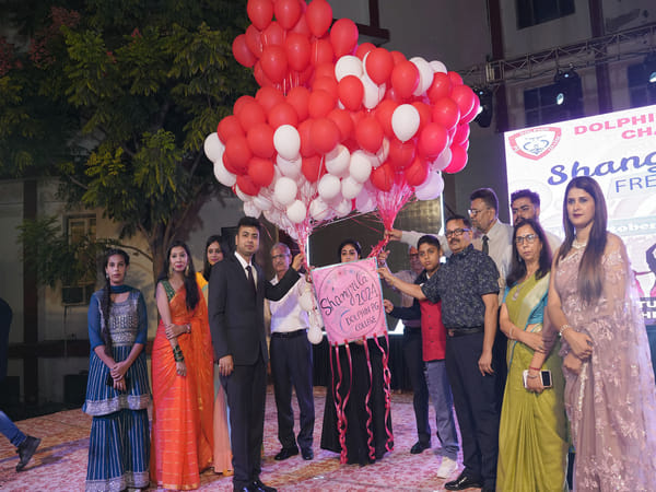 Dolphin (PG) College Hosts Vibrant Freshers' Party, 