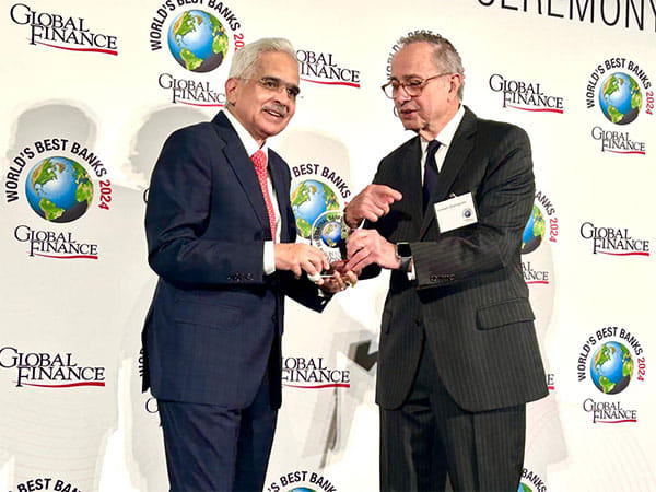 Shaktikanta Das receives award for A+ grade in Central Bank Report Cards 2024 in USA