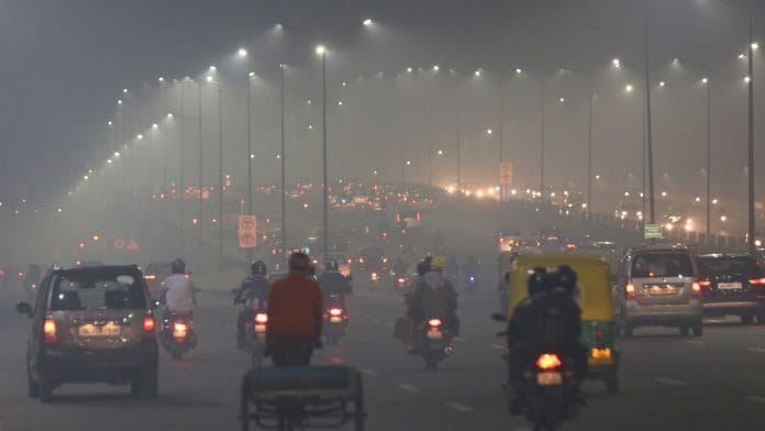 Smoggy skies in Delhi as the air quality worsens | Suraj Singh Bisht | File Photo/ThePrint