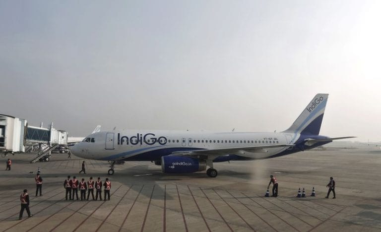 IndiGo shares fall 8% after company reports first quarterly loss in two years