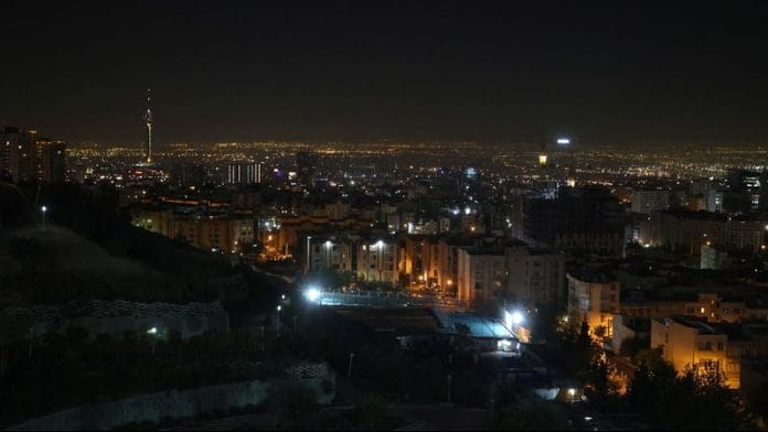 A general view of Tehran after several explosions were heard, in Tehran, Iran, October 26, 2024. Majid Asgaripour/WANA (West Asia News Agency) via REUTERS