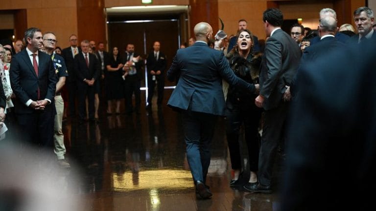 ‘You committed genocide’: King Charles heckled by Indigenous Australian senator on visit to Canberra