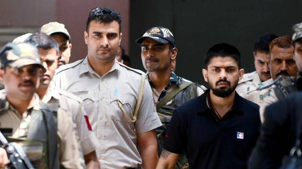 File photo of jailed gangster Lawrence Bishnoi | ANI