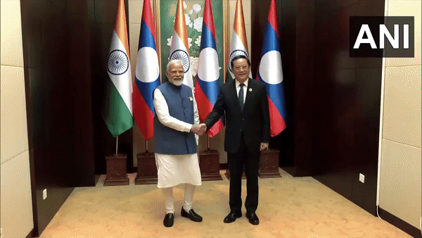 PM Modi holds bilateral talks with Laos counterpart Sonexay Siphandone in Vientiane