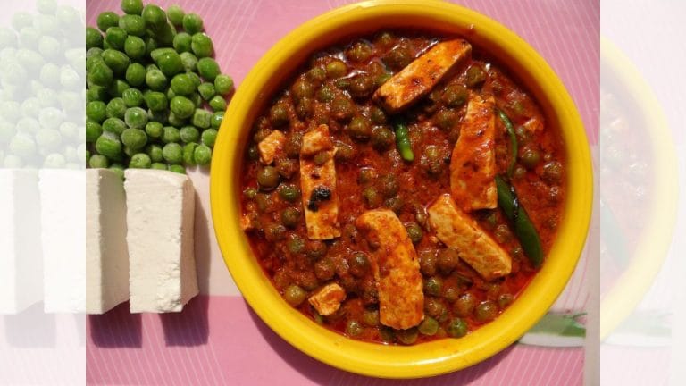 Traditional Baniya banquets had no paneer. The most exotic dish was raswali matar