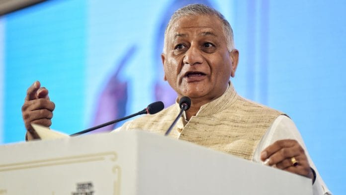 Former Union minister General (Retd) VK Singh's daughter has accused Ghaziabad-based businessman of defrauding her of Rs 3.5 crore | ANI file photo