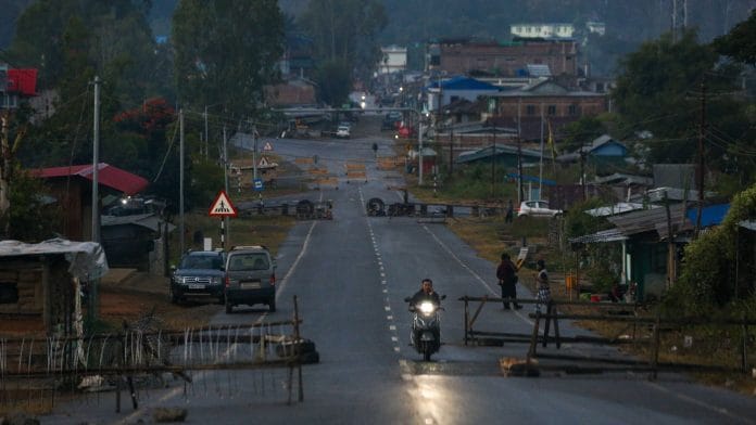Visual from Moreh, border town in Manipur at the India-Myanmar border | ThePrint Photo by Suraj Singh Bisht