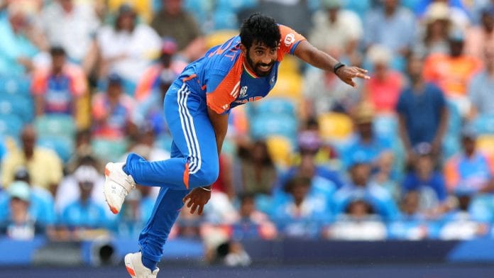 Jasprit Bumrah bowls