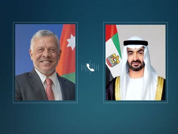 UAE President, King of Jordan discuss bilateral relations, regional developments