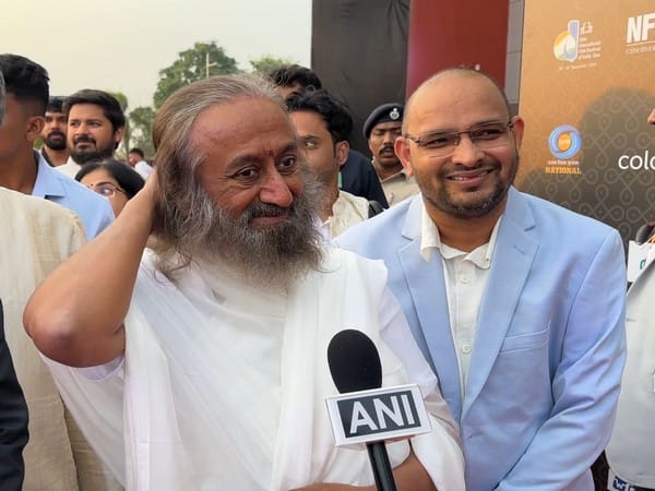 Sri Sri Ravi Shankar attends International Film Festival of India in Goa