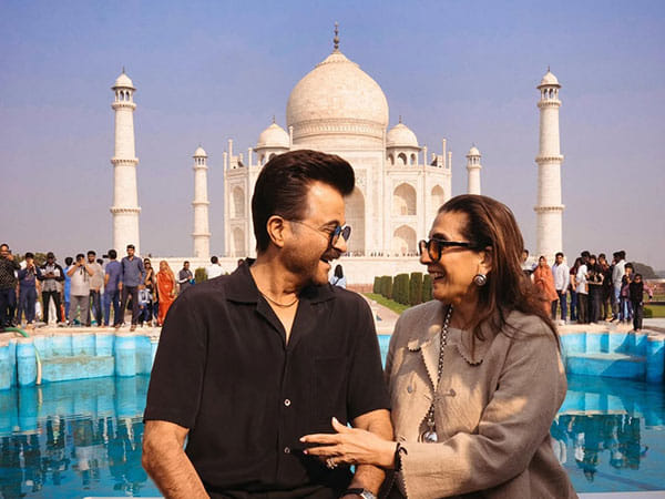 Anil Kapoor shares rare glimpse of day with wife Sunita at Taj Mahal