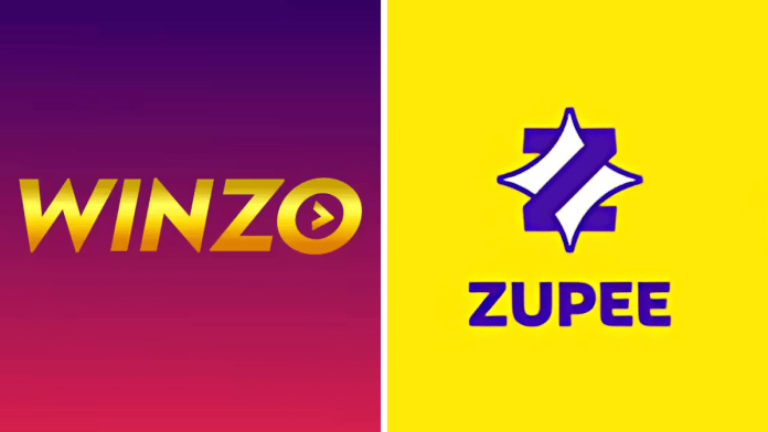 Logos of WinZo and Zupee | Facebook/ WinZo and zupee.com