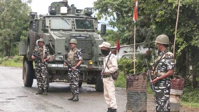 A representative image of CRPF forces in Manipur. | ANI