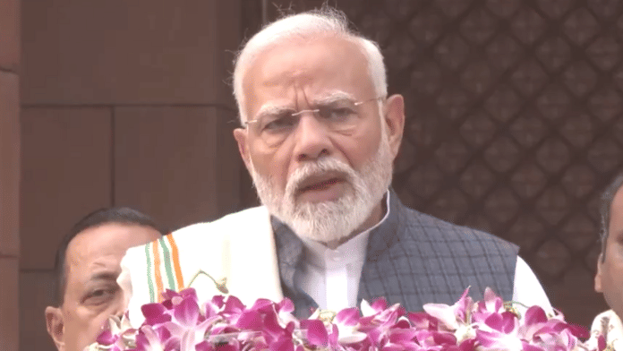 PM Modi address before the commencement of the Parliament Winter Session | X\@ANI