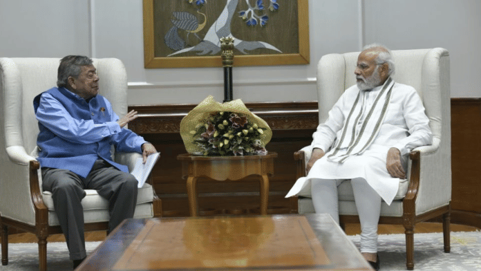 Shashikant Ruia & PM Modi | X\@narendramodi