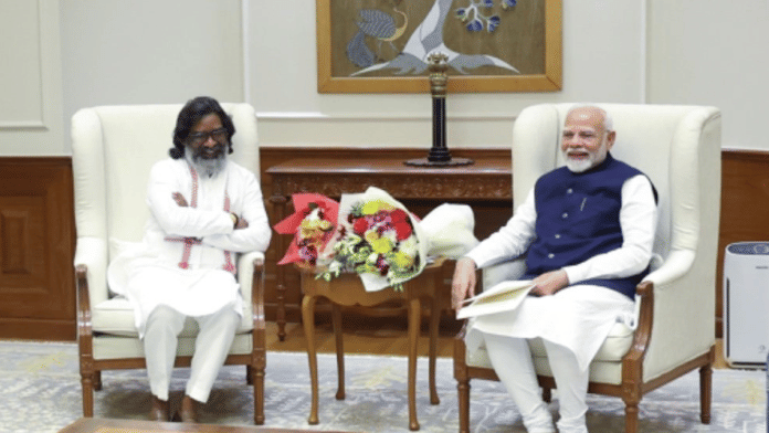 Jharkhand Chief Minister Hemant Soren and Prime Minister of India Narendra Modi | X\@narendramodi