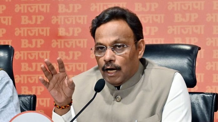File photo of Bharatiya Janata Party (BJP) General Secretary Vinod Tawde | ANI/Sanjay Sharma