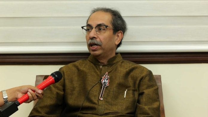 Shiv Sena (UBT) chief Uddhav Thackeray in conversation with ThePrint | File Photo