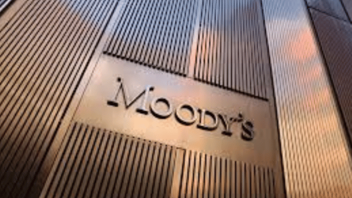 Signage is seen outside the Moody's Corporation headquarters in Manhattan, New York, U.S. | Andrew Kelly | Reuters