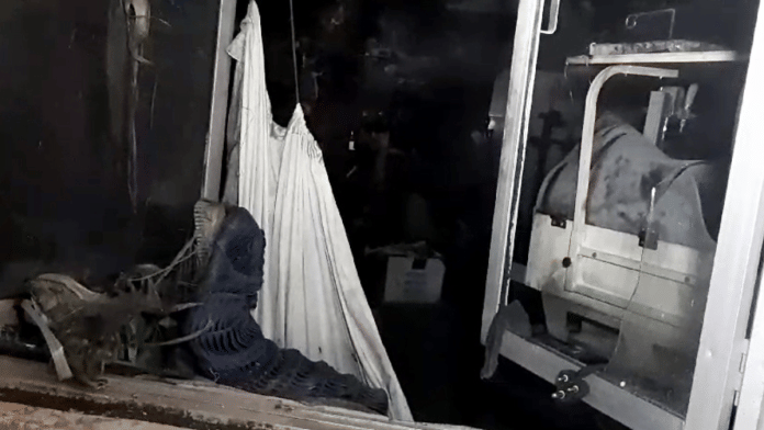 File photo of the Maharani Laxmi Bai Medical College's neonatal intensive care unit (NICU) which caught fire on on the night of 15 November | ANI