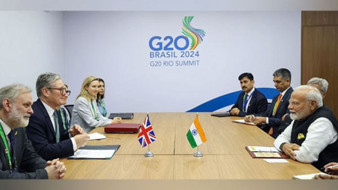 PM Modi holds bilateral meeting with UK counterpart Keir Starmer | X/ narendramodi