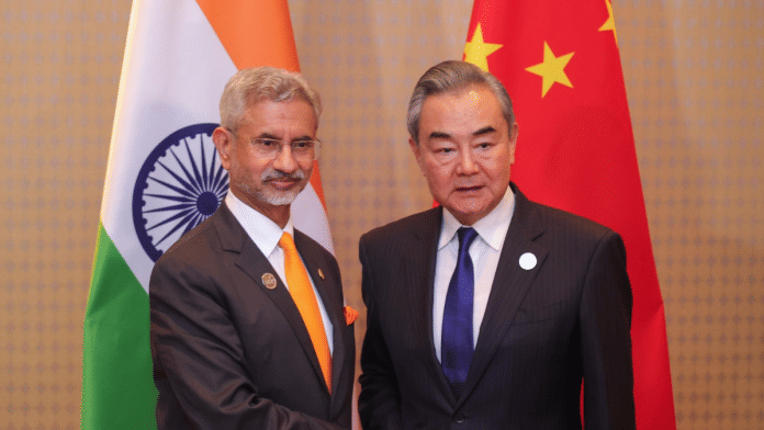 On the sidelines of the G20 Summit in Rio, EAM Jaishankar and FM Wang Yi of China. | X\@DrSJaishankar