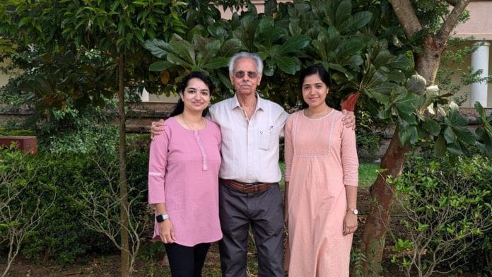The author of Trees of Bangalore, Sankara Rao, with his associates Adithi S and Prathiksha E B | By special arrangement