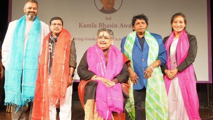 Nikhil Taneja, Sunil Mohan, Usha Uthup (who performed at the awards ceremony today) Lalitha Rajamani and Jaya Chakma | Special arrangement