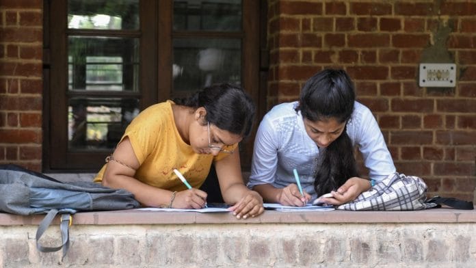 A file photo of students at Miranda House, Delhi University, North Campus, in New Delhi. | ANI