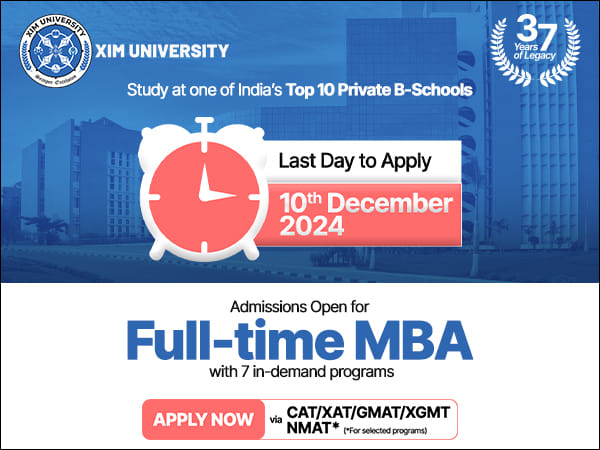 Online Applications for Admissions-2025 Closing Soon for XIM University's Flagship MBA, Executive MBA, and MMS-BF Programs