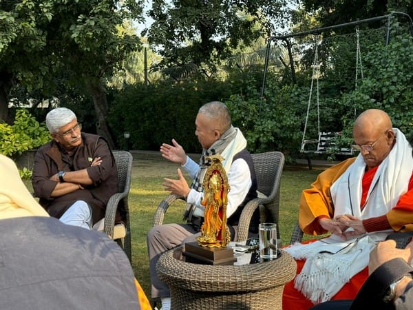 Culture Minister Gajendra Singh Shekhawat meets Mekong Ganga Dhamma Yatra delegation from Thailand in New Delhi