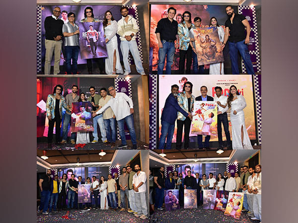 Producer Manju Bharti unveiled Five Films in the presence of Mukesh J. Bharti Freddy Daruwala Rajneesh Duggal & Pramod Pathak
