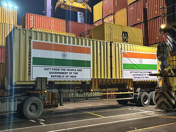 India sends humanitarian assistance to Lesotho