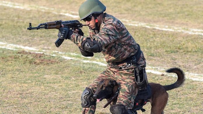 An army officer showcases his skill | Photo: ANI