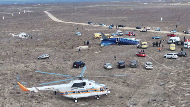 Azerbaijan president confirms plane shot down by Russia after Putin apologises for ‘tragic incident’